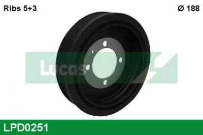 LUCAS ENGINE DRIVE lpd0251 -  Ременный шкив, коленчатый вал